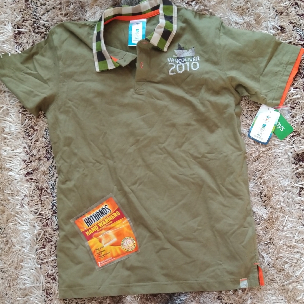 Vancouver 2010 Kids Olive Green Polo Shirt